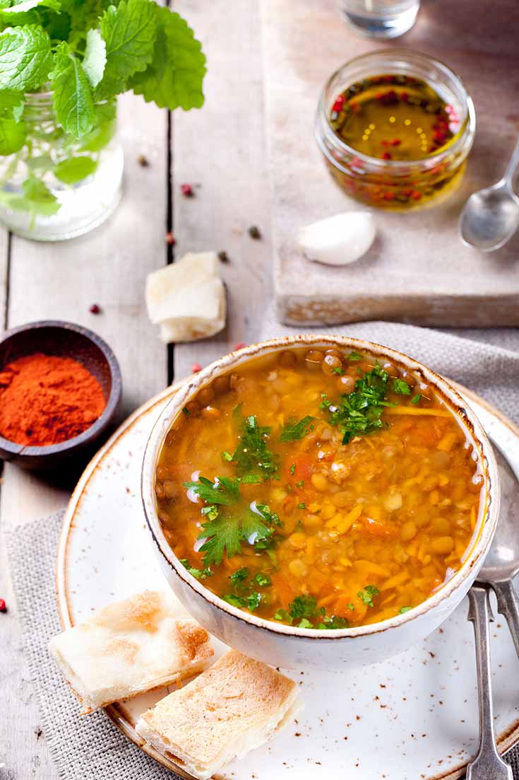 German Lentil Soup | The Gracious Pantry | Clean Eating Recipes