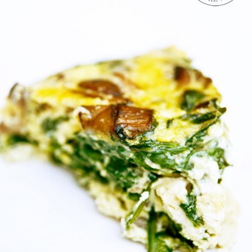 Garlic Mushroom And Spinach Frittata Recipe | The Gracious Pantry