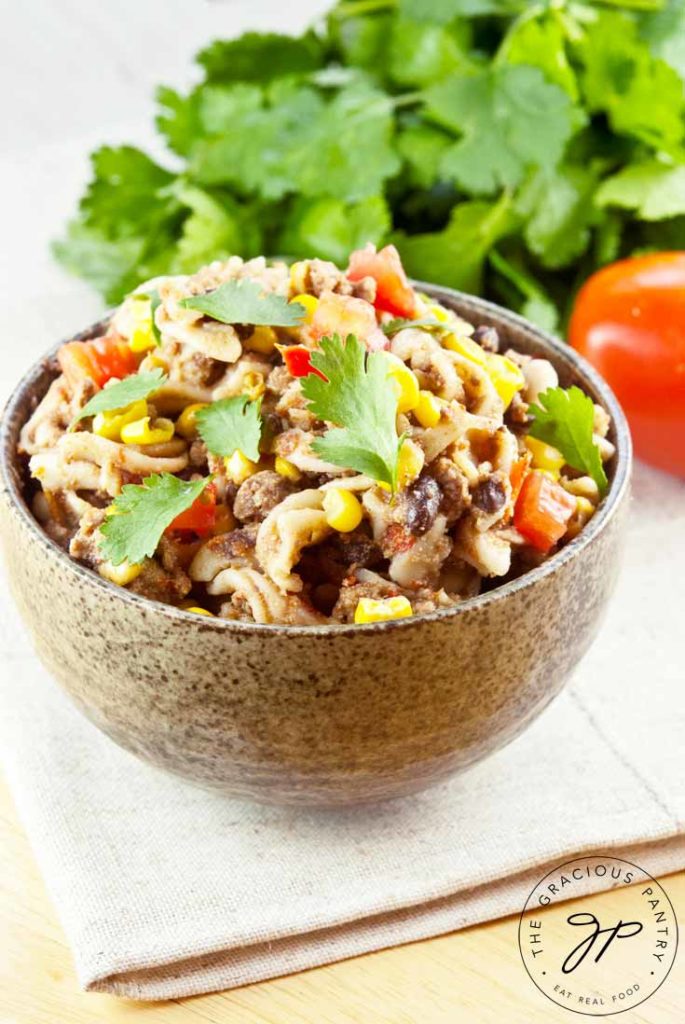 Slow Cooker Mexican Style Chili Mac Recipe | The Gracious Pantry