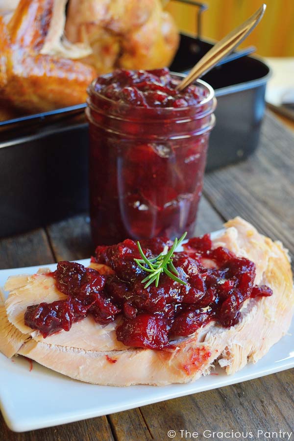 Easy Thanksgiving Turkey With Cranberry Apple Glaze | The Gracious Pantry