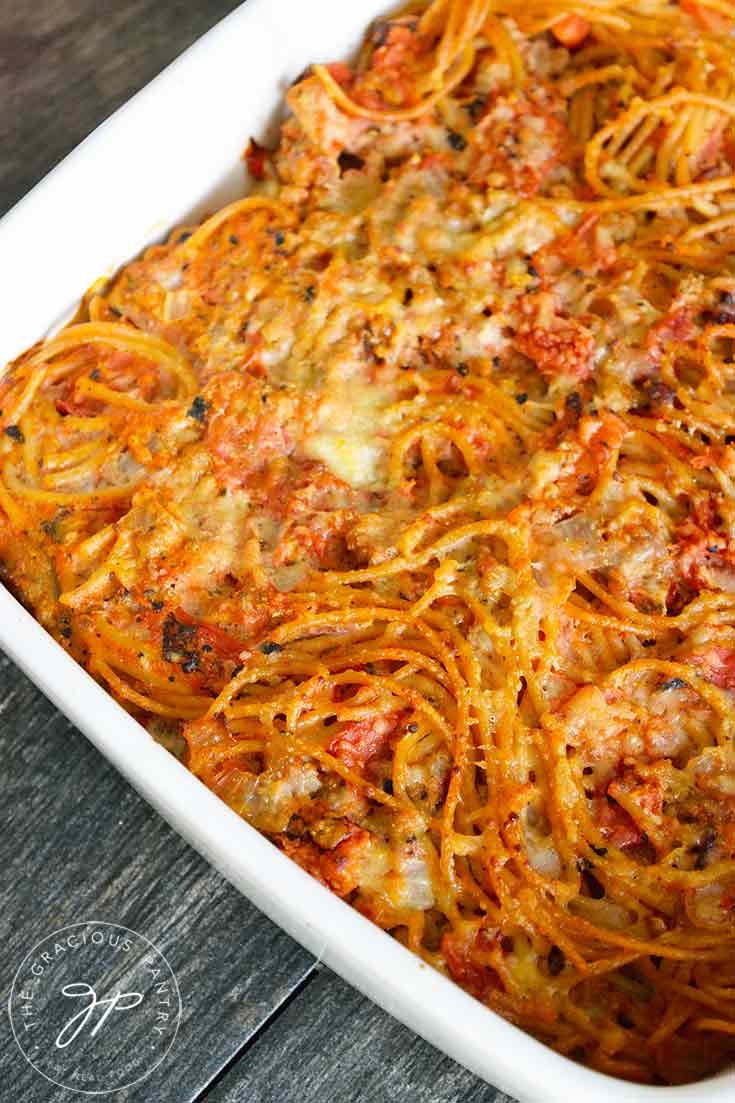 Spaghetti Pie Recipe | The Gracious Pantry | Easy Pasta Dinners