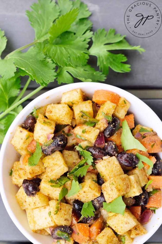 Clean Eating Spicy Jicama Salad Recipe | The Gracious Pantry