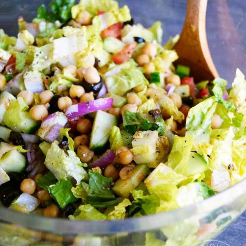 The only chopped salad you need in your life! #choppedsalad #viralreci, Chopped  Salad