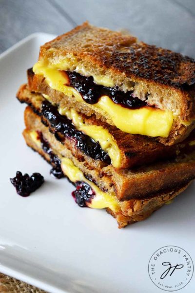 Grilled Cheese Sandwich Recipe With Blackberries