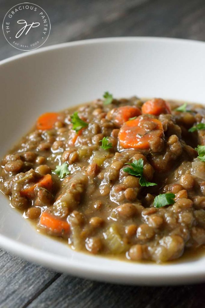 Vegan Lentil Soup Recipe (Instant Pot) | The Gracious Pantry