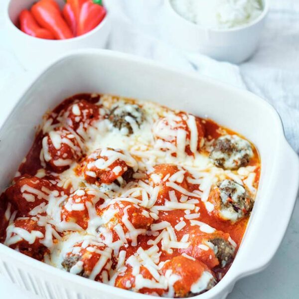 Cheesy Baked Meatballs Recipe