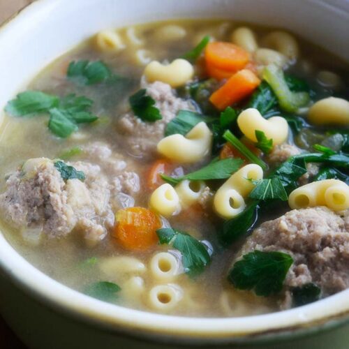 Italian Wedding Soup • The Healthy Foodie