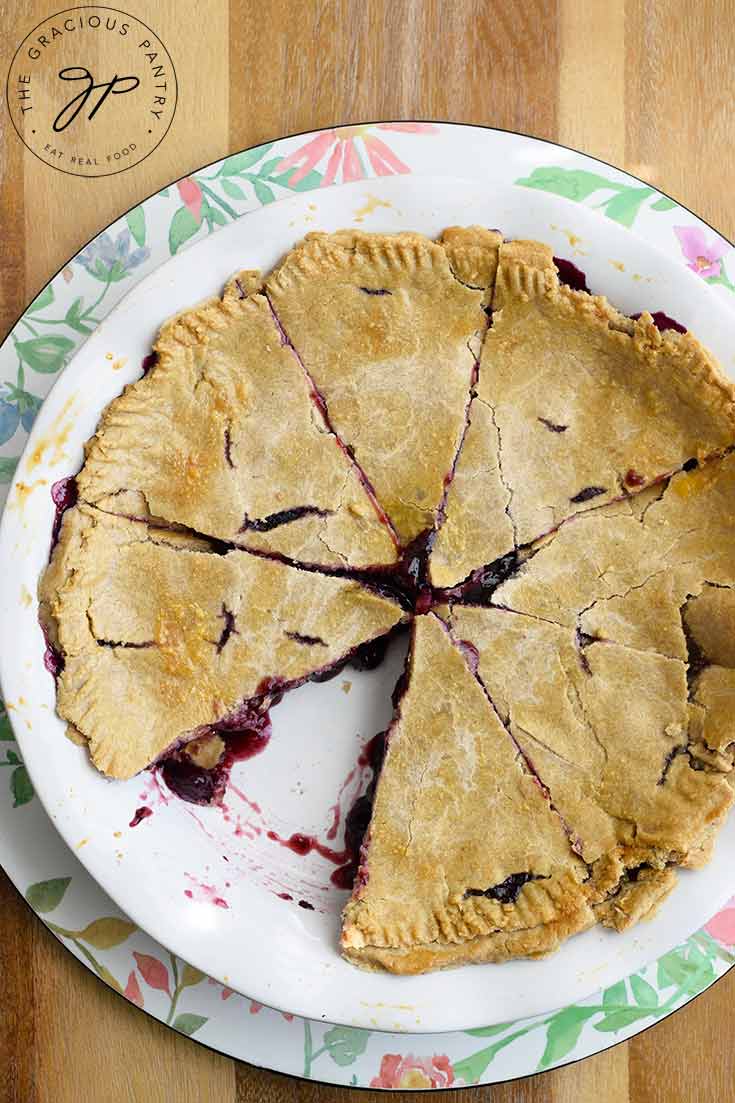 Blueberry Pie Recipe (No Refined Sugar) - Healthy Pie Recipes