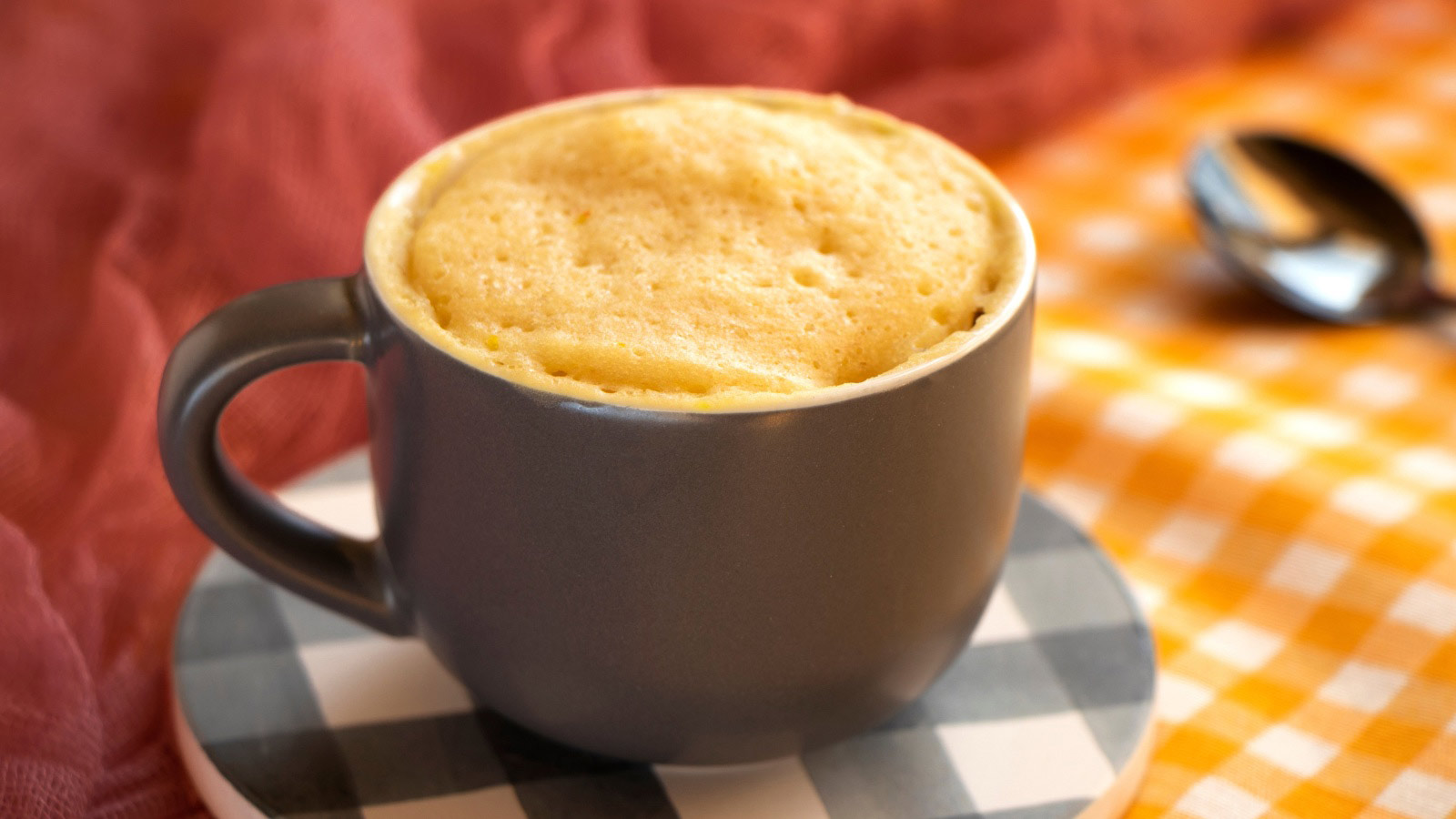 Microwave pancake in a mug.